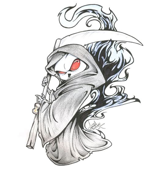 Grim Reaper By Shinga On Deviantart Grim Reaper Drawing Reaper