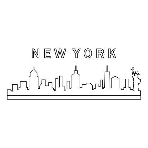 New York City Silhouette Vector Art Icons And Graphics For Free Download