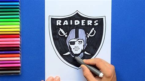 How To Draw Las Vegas Raiders Logo NFL Team YouTube