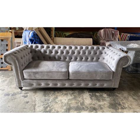 Furniture fetching furniture for living room decoration using via pinterest.com. 3-Seater Sofa Chesterfield | Shopee Malaysia