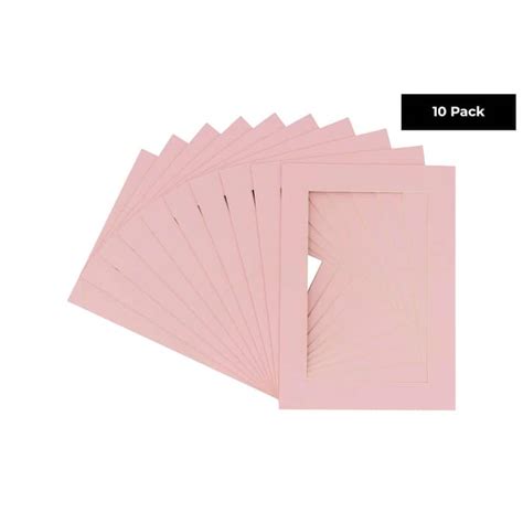 Pack Of Ten 22x26 Mats Bevel Cut For 18x20 Photos Acid Free Soft Pink