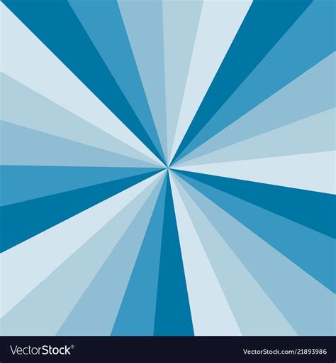 Blue Sunburst Background Pattern Of Swirled Vector Image