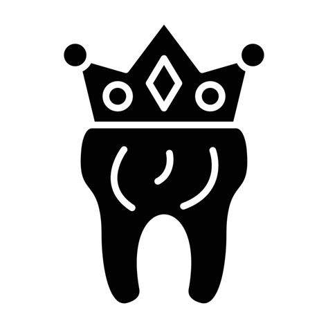 Dental Crown Icon Style 7247656 Vector Art At Vecteezy