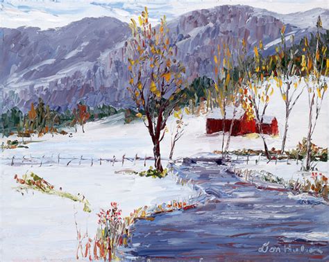 Original Fine Oil Vermont Landscape Paintings Huber Art