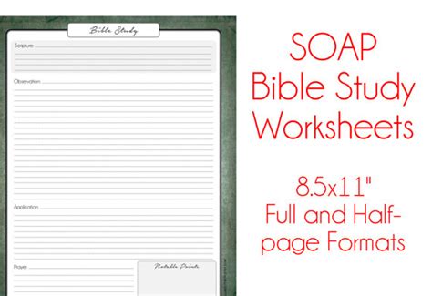 High to enter your best email address below so you can be sent a free link to a 17 minute video overview of the entire old testament. Items similar to S.O.A.P. Bible Study Worksheets - Antique Paper - Religious Study Printable ...