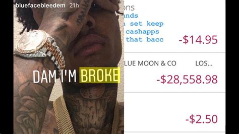 Blueface Begs Fans For Money Says Hes Broke But Hours Later Flexes On