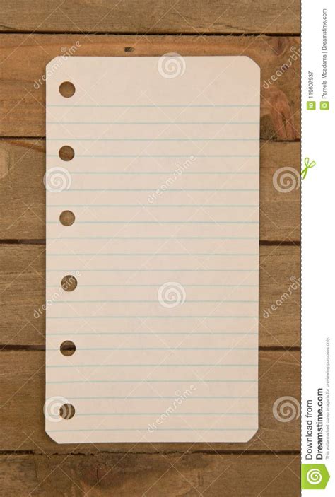 Vintage Paper On A Wooden Table Stock Image Image Of Sheet Document