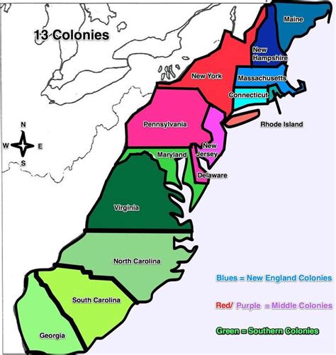 13 Colonies Map Rich Image And Wallpaper