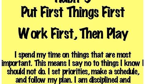 Decker's Dinosaurs 4th Grade WWB: Habit 3: Put First Things First
