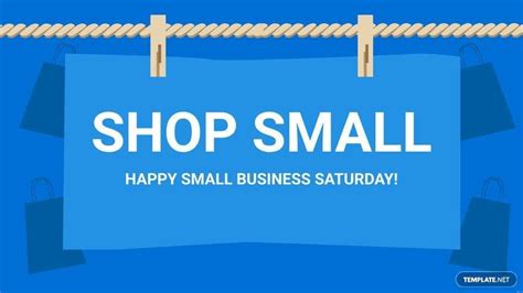 Happy Small Business Saturday Background In Eps Illustrator  Psd