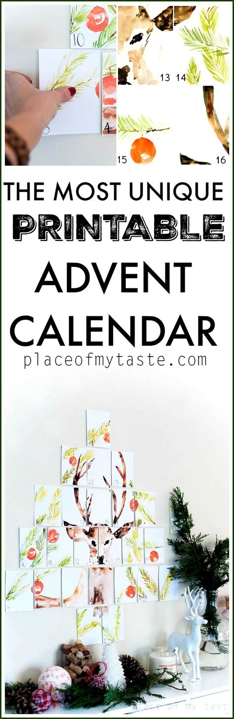 The days of the week are labeled on the leaves, and if you would like to translate my advent calendar into another language, that's great! Printable calendar for Advent for the kids pleasure.