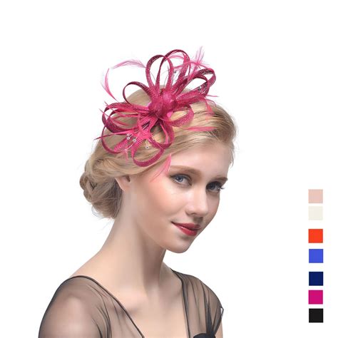 ladies beautiful cambric with feather fascinators tea party hats 196119289 jj s house
