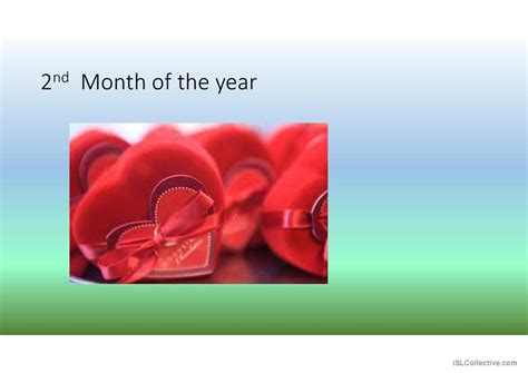 Months In A Year English Esl Powerpoints