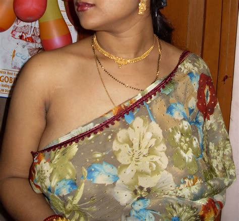 Half Saree Telugu Aunty Bra