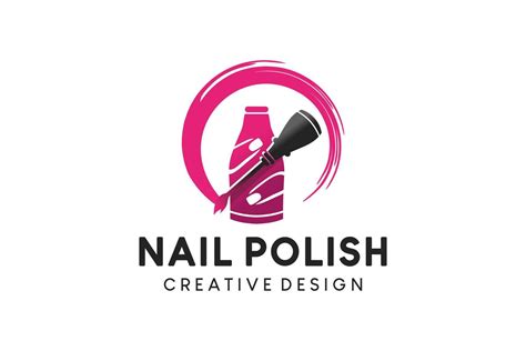 Nail Polish Logo Design Beauty Studio And Nail Care Salon Lifestyle