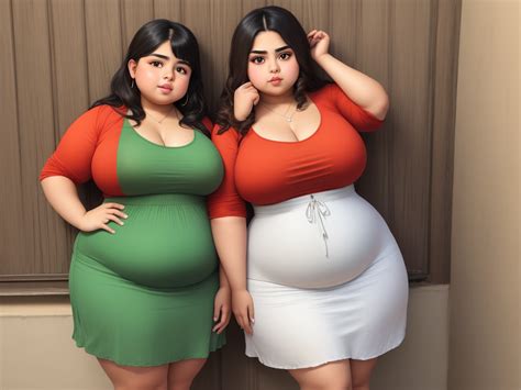 Générateur d art AI à partir d un texte Two chubby latina sisters naked