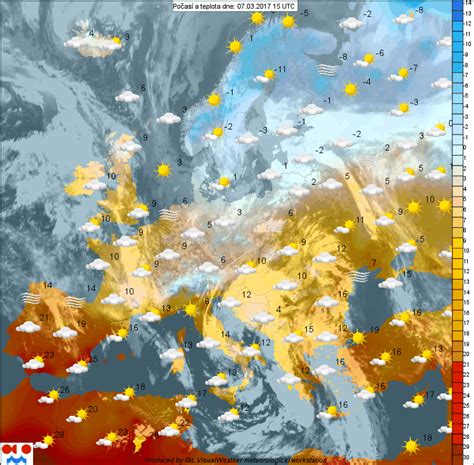Weather animated map of the czech republic. Radar Počasí Evropa : Aladin Mapy Numericky Model In ...