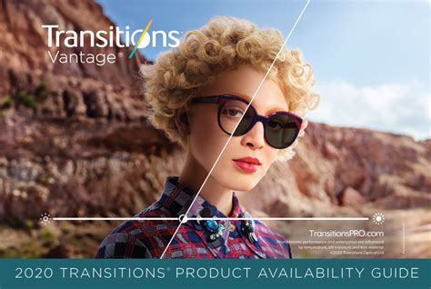 transitions® lenses product availability guide