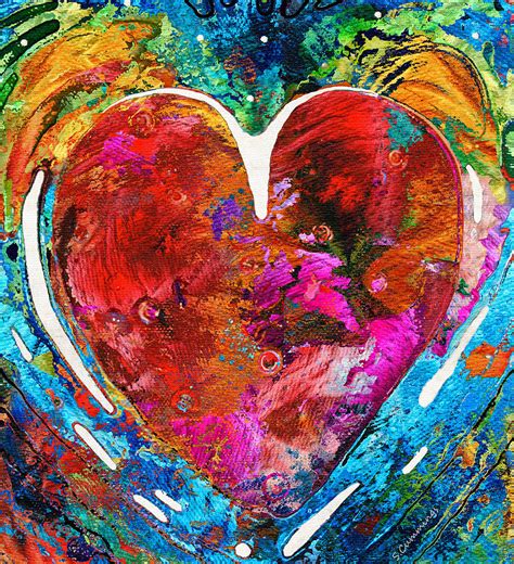 Colorful Heart Art Everlasting By Sharon Cummings