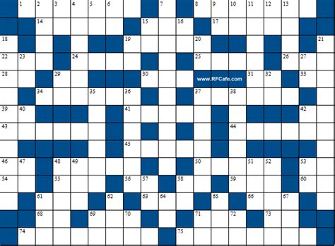 Blank puzzle puzzle with filled entries solution. Antennas-Themed Crossword Puzzle for September 6th, 2020 ...