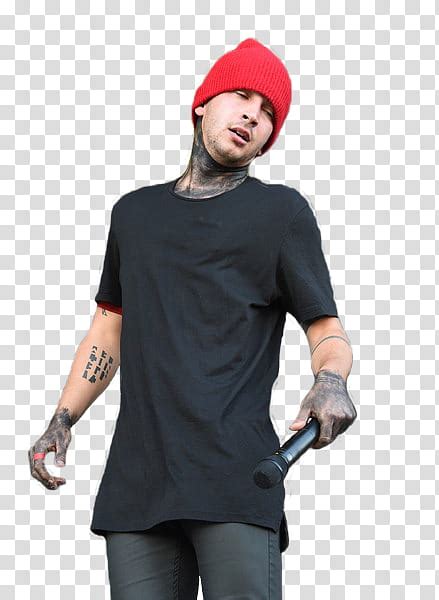 Tyler Joseph Man Holding Microphone Transparent Background PNG Clipart