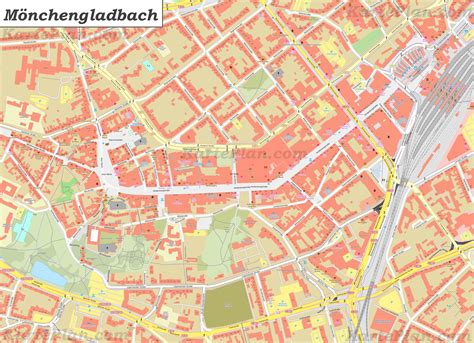 Detaillierte karte mönchengladbach mit der möglichkeit herauszuzoomen und zu zoomen. Karte Mönchengladbach