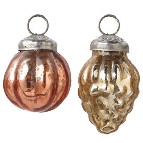 Martha Stewart Living™ Mercury Glass Ornaments Come In A Set Of 36 Which Will Help Fill Your