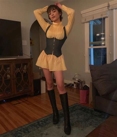 Rowan Blanchard ‿ 🌹 On Instagram “the Denim Corset I Found For 20 Dollars My Moms Old Boots
