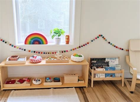 Wood rainbow + pyramid toys. Montessori at Home on a Budget — Montessori in Real Life ...