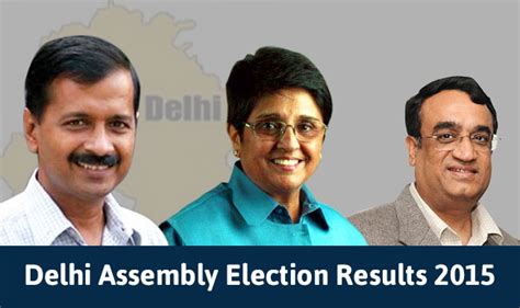 Delhi Assembly Elections Results 2015 Aap Ahead Of Bjp Congress In