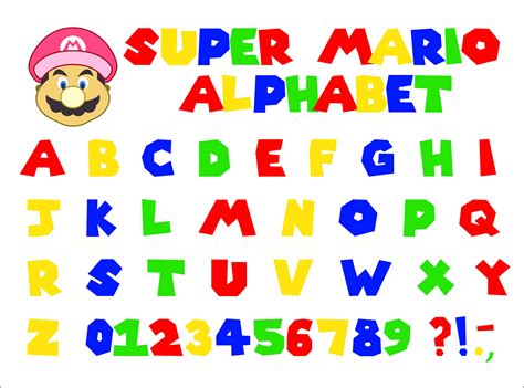 Super Mario Font Svg Mario Abc Letter Alphabet In Colors 672 Hot Sex Picture