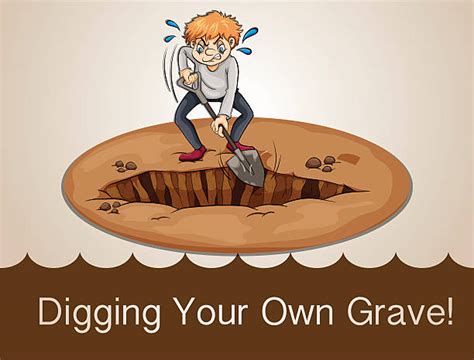 Man Digging Hole Illustrations Royalty Free Vector Graphics And Clip Art