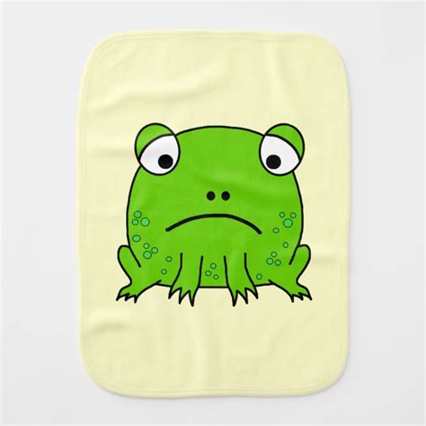 Sad Frog Burp Cloth Zazzle