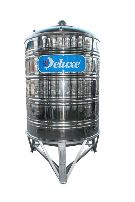 Stainless Steel 304 Vertical Water Tank Round Bottom With Stand Deluxe
