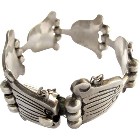 Sterling Silver Bracelet Made In Mexico Tr 41 Sterling Silver