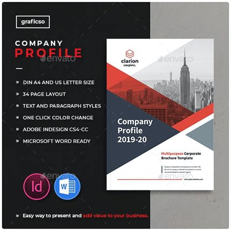 Company Profile Word Graphics Designs And Templates
