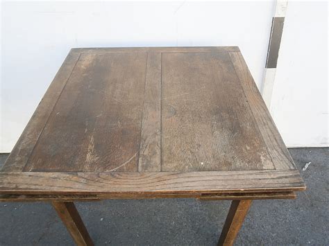 1180104 Wooden Square Top Table ( H 75cm x 91 x 91 ) Extends To ( H ...
