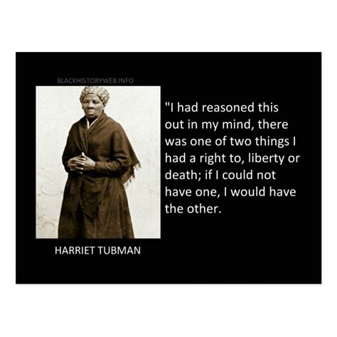 Harriet Tubman Quote Postcard Zazzle Harriet Tubman Quotes Harriet