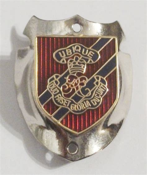 Royal Engineers Officers British Army Lapel Pin Or Walking Stick Mount