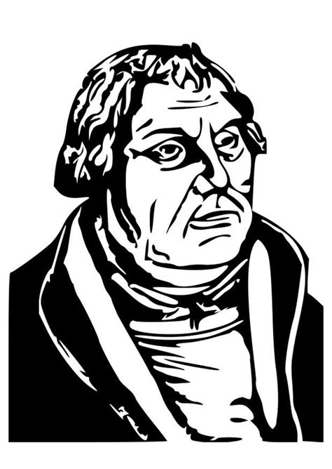 Kleurplaat Martin Luther. Gratis kleurplaten om te printen afb 27079.