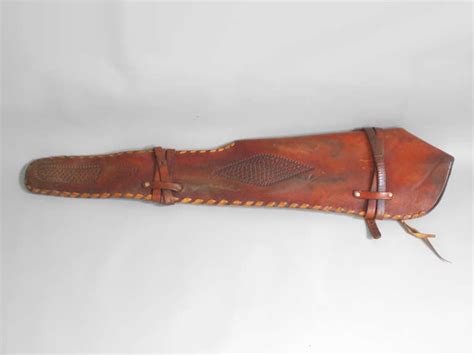 American West Tooled Leather Saddle Holster For Sale At 1stdibs