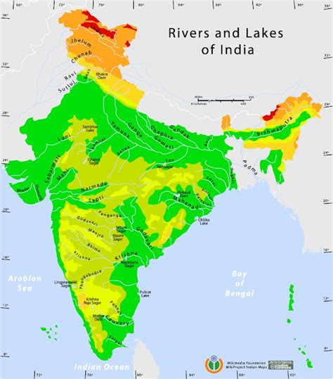 The Important Rivers Of India General Knowledge