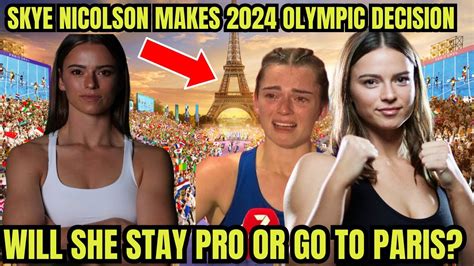 Skye Nicolson Makes Decision On Pro Career Or Paris Olympics