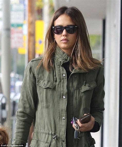 Cool In Khaki The Sin City Actress Looked Effortlessly Chic In A