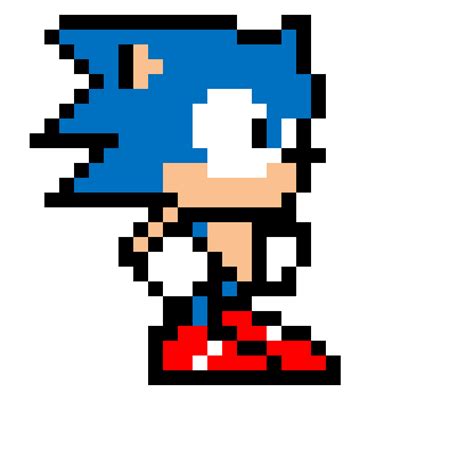 Pixilart Classic Sonic Standing By Sharableplayz