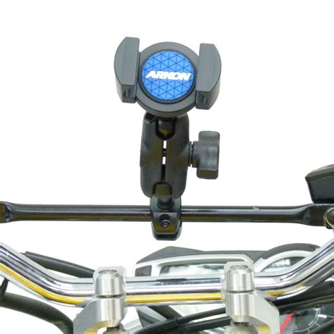 Motorcycle Crossbar Mount And Roadvise Universal Smartphone Holder For