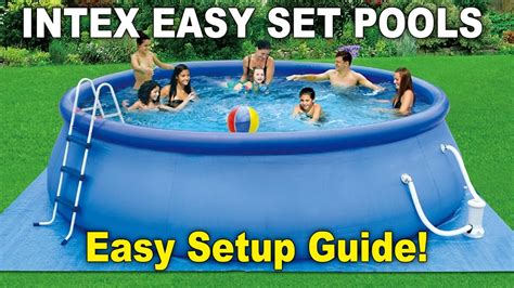 Easy Guide To Setting Up An Intex Easy Set Pool Youtube