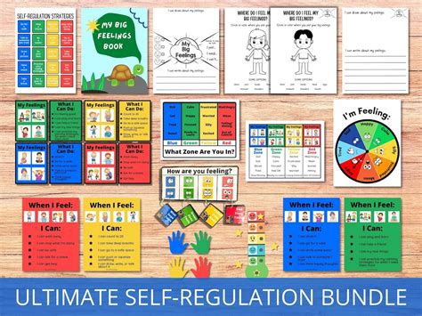 Self Regulation Zones Ultimate Bundle Calming Corner Tools Etsy