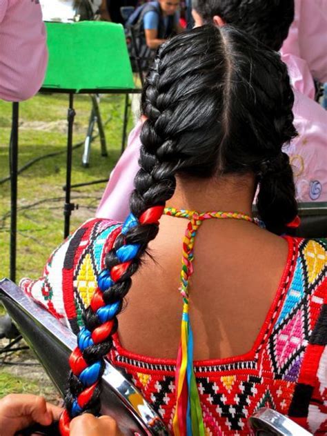 Traditional mexican hairstyles are functional and simple, keeping hair out of a woman's way as she fixing your hair in one long braid down your back is a simple, traditional way that mexican women. Mexican braids … | Pinteres…