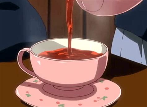 Anime Tea Time  Gfycat